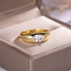 Sterling Silver CZ Eye-Shaped Ring for Women Wedding Party Gift KW2493-4-1