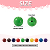 100Pcs 10 Colors Food Grade Eco-Friendly Silicone Focal Beads SIL-TA0001-27-3