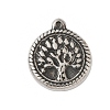 304 Stainless Steel Tibetan Style Pendants STAS-S185-07AS-B-1
