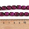 Dyed Imitation Tiger Eye Glass Beads Strands GLAA-H040-02D-4
