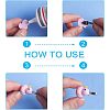 8Pcs 2 Style 304 Stainless Steel Glue-on Flat Pad Pendant Bails STAS-UN0039-95-6