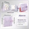 2Pcs PVC Mini Photocard Holder Book AJEW-SP0002-20B-04-2