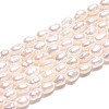 Natural Cultured Freshwater Pearl Beads Strands PEAR-T006-07-2