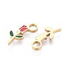 304 Stainless Steel Enamel Pendants STAS-T064-80-2
