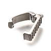Brass Micro Pave Clear Cubic Zirconia Snap Clasps KK-U055-16P-2