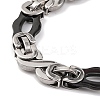 201 Stainless Steel Links Chain Necklace NJEW-F222-38EBP-05-3