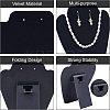Flocked Cloth with Paperboard Jewelry Display Stands NDIS-FG0001-02-2