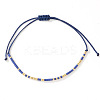 Bohemian Glass Seed Bead Braided Bead Bracelets ML0105-7-1