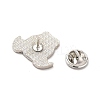 Dog Enamel Pin with Brass Butterfly Clutches LS-JEWB-A006-04B-3