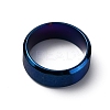 201 Stainless Steel Wide Band Finger Rings for Women Men RJEW-WH0009-13D-BU-2