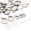 DIY 304 Stainless Steel Tray Pendants Making Kits DIY-FS0008-83-3