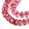 Crackle Transparent Glass Beads Strands GLAA-N068-03A-09-3