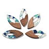 Resin and Walnut Pendants FIND-R051-12G-1