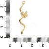 Brass Pave Cubic Zirconia Pendants KK-Q048-10G-3