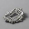 Alloy Crystal Rhinestone Shoe Decoration AJEW-WH0317-84P-2