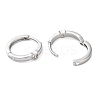 Brass Micro Pave Clear Cubic Zirconia Hoop Earrings for Women EJEW-S234-06P-2
