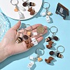 5Pcs Opaque Resin Keychains KEYC-YW00242-01-4