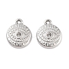 Non-Tarnish 304 Stainless Steel Pendant Rhinestone Settings STAS-P364-03P-1