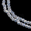 Electroplate Glass Beads Strands EGLA-H107-01A-A03-3