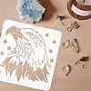 Large Plastic Reusable Drawing Painting Stencils Templates DIY-WH0172-653-3