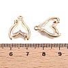Rack Plating Alloy Glass Pendants FIND-N005-14B-3