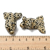 Natural Dalmatian Jasper Carved Healing Goldfish Figurines DJEW-D012-08F-3