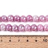Electroplate Opaque Glass Beads Strands LS-EGLA-T026-8mm-05J-4