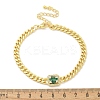 Brass Micro Pave Cubic Zirconia Bracelets LS-BJEW-S158-05G-5