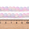 Crackle Glass Beads Strands GLAA-N009-8mm-04-4