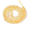 Anti-Tarnish Electroplate Glass Beads Strands GLAA-N064-8mm-03-3