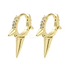 Rack Plating Brass Micro Pave Clear Cubic Zirconia Huggie Hoop Earrings for Women EJEW-C097-13G-05-1