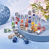 Transparent Glass Bottle Pendants GLAA-SC0001-11-4