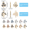 48Pcs 12 Style Alloy Pendants FIND-FH0003-73-5