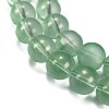 Frosted Transparent Glass Bead Strands GLAA-P065-10mm-04-4
