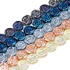 Electroplate Glass Beads Strand EGLA-S188-19-1
