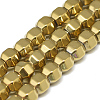 Electroplate Non-magnetic Synthetic Hematite Beads Strands X-G-T061-50B-1