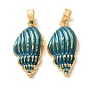 Brass Enamel Pendants KK-CBA8606-01G-03-1