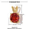 304 Stainless Steel Pave Cubic Zirconia Charms STAS-OY010-13G-02-2