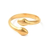 Ion Plating(IP) 304 Stainless Steel Cuff Rings RJEW-E063-23G-2