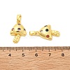 Brass Micro Pave Cubic Zirconia Pendants KK-G533-17G-02-3
