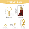 160Pcs 14 Styles Faux Suede Tassel Pendant Decorations DIY-YW0009-98-3