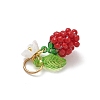 Glass Seed Beaded Pendants PALLOY-MZ00906-5