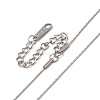 Non-Tarnish 304 Stainless Steel Boston Link Chain Necklace for Women NJEW-G097-03P-2