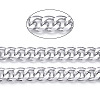 Aluminum Faceted Curb Chains CHA-N003-22S-2