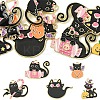 10Pcs 5 Styles Halloween Theme Rack Plating Alloy Enamel Pendants ENAM-YW0006-21-1