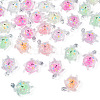30Pcs Transparent Acrylic and Glitter Powder Pendants TACR-TA0001-91-3