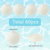 60Pcs Flat Round Capiz Shell Pendants SSHEL-SC0001-48-2