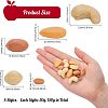 150G 5 Style Opaque Resin Imitation Nuts Ornaments RESI-CA0001-43-2