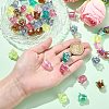 50Pcs UV Plating Opaque Acrylic Beads MACR-CJ0002-22-4