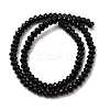 Natural Black Onyx Beads Strands G-P161-20-6x4mm-5